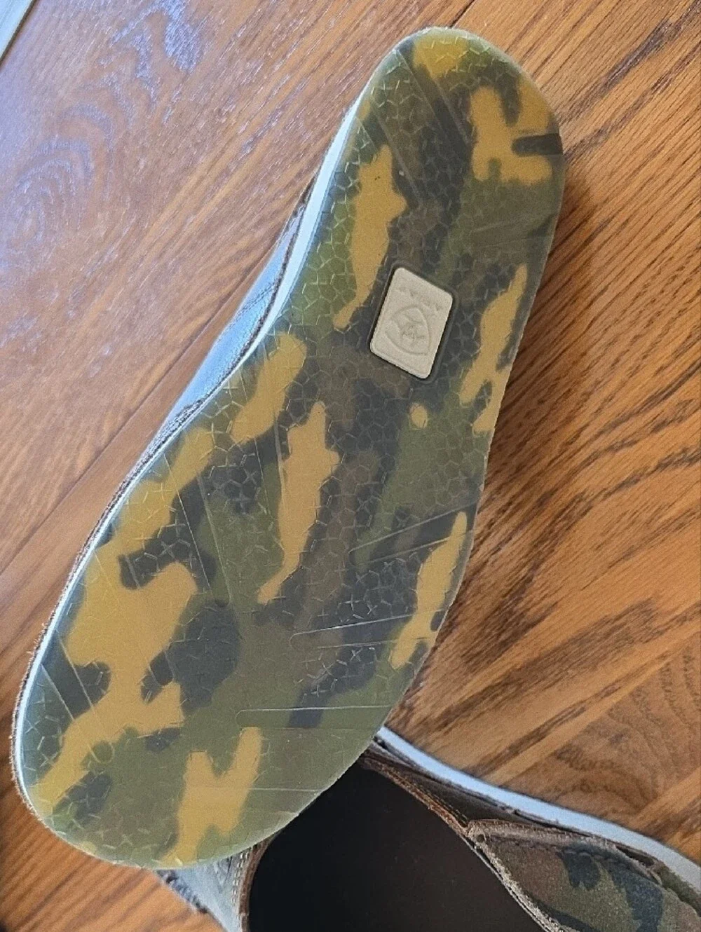Ariat Brown Leather & Camouflage Slip-On Loafers